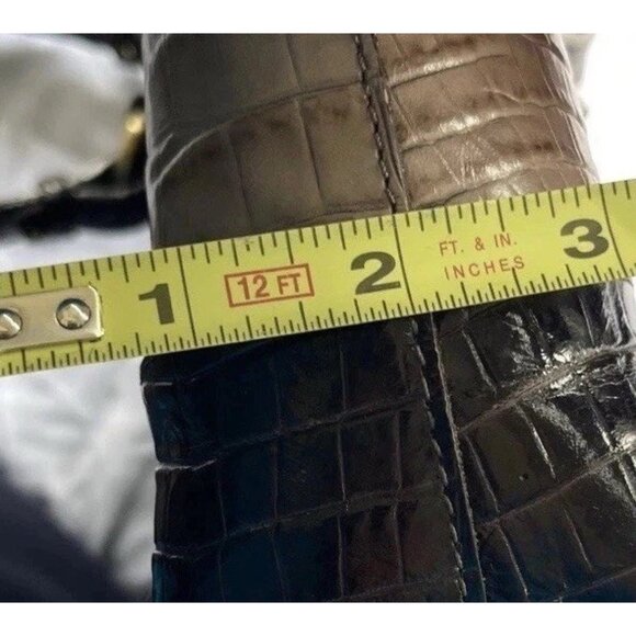 Brahmin Mercury Crescent Textured Leather Medium Asher Satchel Bag Purse - Picture 8 of 16